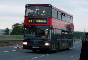 Autobús que llega hasta Salisbury, una de las poblaciones más cercanas a Stonehenge. (Foto Flickr de garystafford.co.uk)
