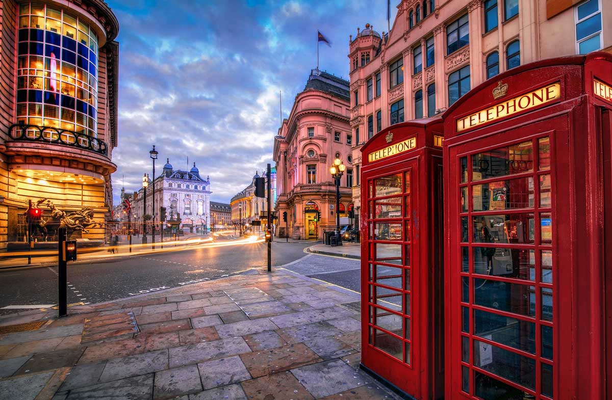 Cabinas de teléfono en Londres